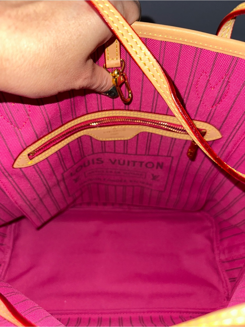 Pink floral tote bag - Picture 8 of 9